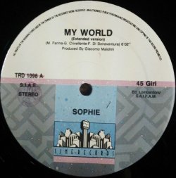 画像1: $ Sophie / My World (TRD 1096) 哀愁ユーロ名曲 (穴) EEE10+ 後程済 