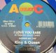 $ King & Queen / I Love You Babe * ABeat Sisters / Go Baby Go (Abeat 1251) EEE5+ 