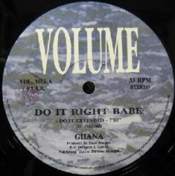 画像1: $ GHANA / DO IT RIGHT BABE (VOL.1012) Y30+ 後程済