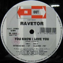 画像1: $ RAVETOR / YOU KNOW I LOVE YOU (IN 1035) Y10+ 反り 後程済