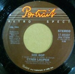 画像1: Cyndi Lauper / She Bop * All Through The Night (7inch)  原修正