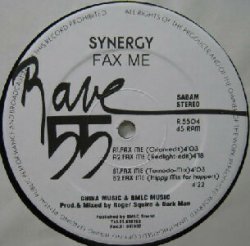 画像1: SYNERGY / FAX ME (R. 5504) Y? ジュリアナCD(3)収録曲