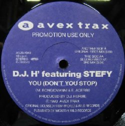 画像1: $ D.J. H' feat.STEFY / YOU (DON'T YOU STOP) AVJS-1049 YYY303-3813-5-39 後程済