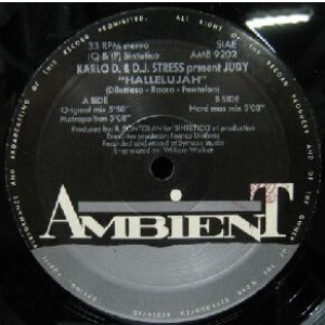 画像: $ KARLO D. & D.J. STRESS present JUDY / HALLELUJAH (AMB 9202) Y30-4F-7A1