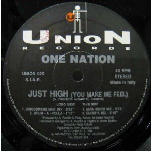 画像: $$ ONE NATION / JUST HIGH (YOU MAKE ME FEEL) UNION 020 ラスト