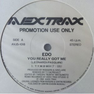 画像: $ Edo / You Really Got Me (AVJS-1018) Remix (T.Y.M. B Mix) AVJS 10018 YYY0-612-1-1B 