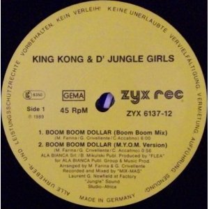 画像: $ King Kong&D' Jungle Girls / Boom Boom Dollar (ZYX 6137-12) EEE3