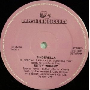 画像: $ Betty Wright / Sinderella (RHR 3680) RHR 3421 穴 (A Special R.E.M.I.X.E.D. Version) YYY154-2209-20-24 後程済