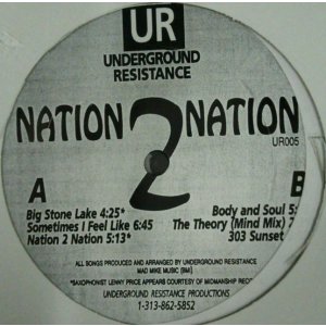 画像: $ Underground Resistance / Nation 2 Nation (UR005) B4308-1-1