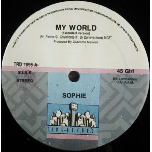 画像: $ Sophie / My World (TRD 1096) 哀愁ユーロ名曲 (穴) EEE10+ 後程済 