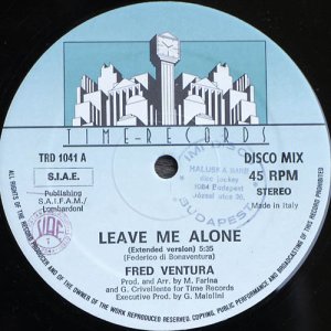 画像: $ Fred Ventura / Leave Me Alone (TRD 1041)  穴 EEE1 後程済