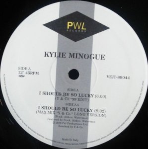 画像: $ Kylie Minogue / I Should Be So Lucky (VEJT-89044) Y & Co. '99 Edit YYY0-400-1-1 注意