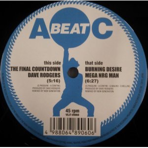 画像: $ Dave Rodgers / The Final Countdown * Mega Nrg Man / Burning Desire (VEJT-89060) YYY174-2367-5-5