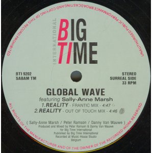 画像: $ GLOBAL WAVE feat.SALLY-ANNE MARSH / REALITY 穴 (BTI 9202) YYY296-3568-1-1+4F 後程済