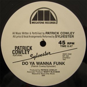 画像: $ Patrick Cowley Featuring Sylvester / Do Ya Wanna Funk (MT-102) YYY291-2496-6-7