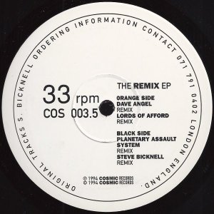 画像: $ Steve Bicknell / The Remix EP  (COS003.5) YYY311-3938-7-7