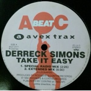 画像: $ Derreck Simons / Take It Easy (AVJT-2277) Valentina / I Know (Remix) Y0-171B-5-5 後程済