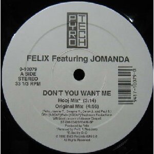 画像: $ FELIX / DON'T YOU WANT ME (0-10079) YYY256-2928-5-13 後程済