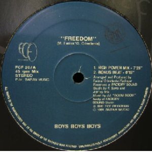 画像: $ BOYS BOYS BOYS / FREEDOM (FCF 20) EEE10+ 後程済