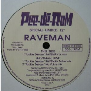 画像: $ RAVEMAN / FUCKIN' SERIOUS (穴) PDR-120003 YYY42-949-7-100