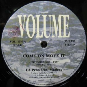 画像: $ DJ PENN feat.MARLENE / COME ON MOVE IT (VOL. 1016) YYY61-1291-5-38 後程済