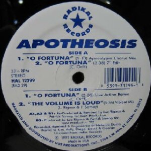 画像: $ APOTHEOSIS / O FORTUNA (HAL 12299) YYY109-1737-12-22-4F-A 後程済