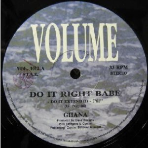 画像: $ GHANA / DO IT RIGHT BABE (VOL.1012) Y30+ 後程済
