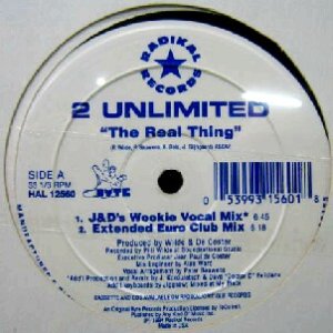 画像: $ 2 UNLIMITED / THE REAL THING (HAL 12560) US 白 Y6