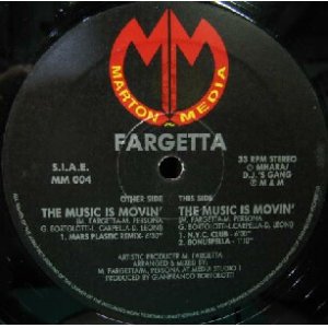 画像: $ FARGETTA / THE MUSIC IS MOVIN' (MARS PLASTIC REMIX) ノイズ (MM 004) YYY174-2360-5-20  原修正