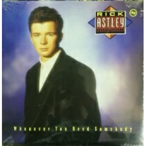 画像: $ Rick Astley / Whenever You Need Somebody (6822-1-R) LP CUT盤 YYY345-4285-4-4