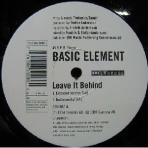 画像: BASIC ELEMENT / LEAVE IT BEHIND