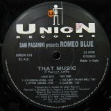 画像: $ SAM PAGANINI presents ROMEO BLUE / THAT MUSIC (UNION 010) Y11 後程済