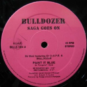 画像: $ D.J. SICK feat.DR. D.O.P.E. & BULLDOZER / PAINT IT BLUE (BULD 1304) 穴 Y20