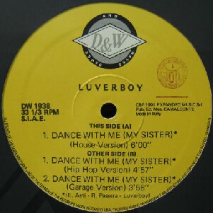 画像1: LUVERBOY / DANCE WITH ME (MY SISTER)