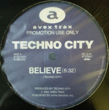 画像1: $ Techno City / Believe * Dist It (AVJS 1072) YYY0-376-3-4+1