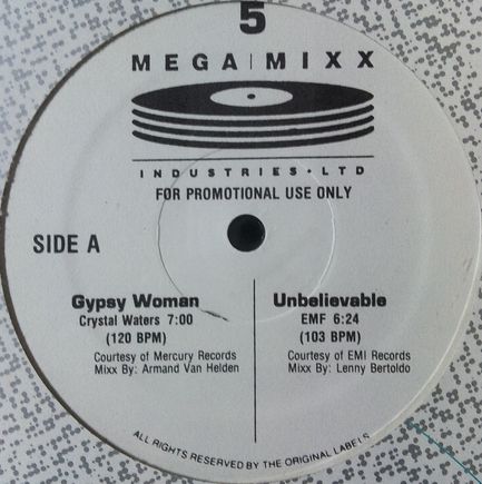 画像1: %% Mega-Mixx Issue 5 (MM5) Crystal Waters / Gypsy Woman バラ売り EMF / Unbelievable YYY340-4191-5-6 後程