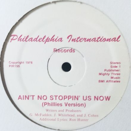 画像1: McFadden & Whitehead / Ain't No Stoppin' Us Now (Phillies Version) 