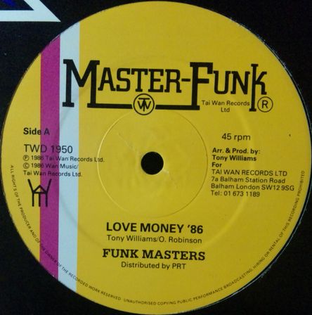 画像1: $ Funk Masters / Love Money '86 / Fort Knox (TWD 1950) 未 YYY356-4447-1-1D 後程済 