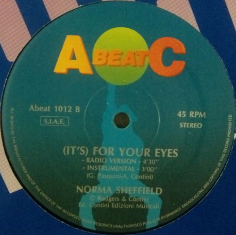 画像1: $ Norma Sheffield ‎/ It's For Your Eyes (ABeat 1012) 穴 EEE1+1+1