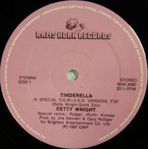 画像1: $ Betty Wright / Sinderella (RHR 3680) RHR 3421 穴 (A Special R.E.M.I.X.E.D. Version) YYY154-2209-20-24 後程済