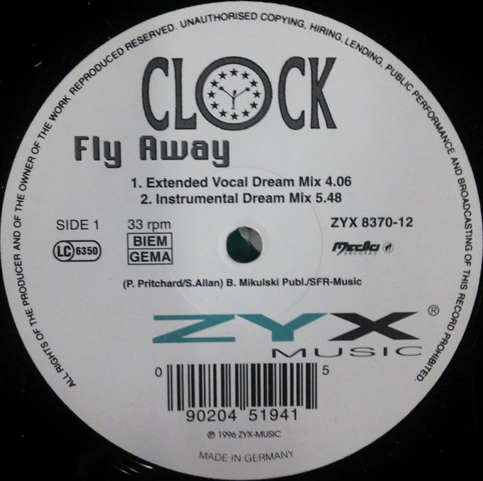 画像1: $ Clock ‎/ Fly Away (ZYX 8370-12) YYY342-4230-7-7