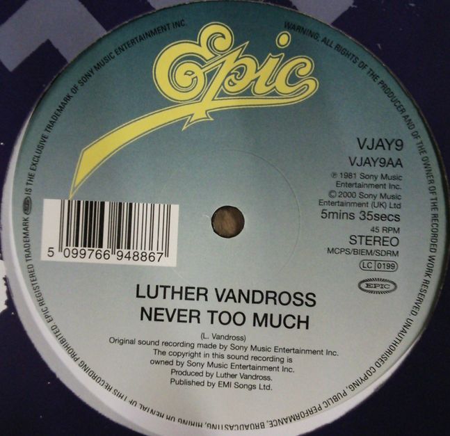 画像1: Luther Vandross ‎/ Give Me The Reason / Never Too Much 残少 未 B4171