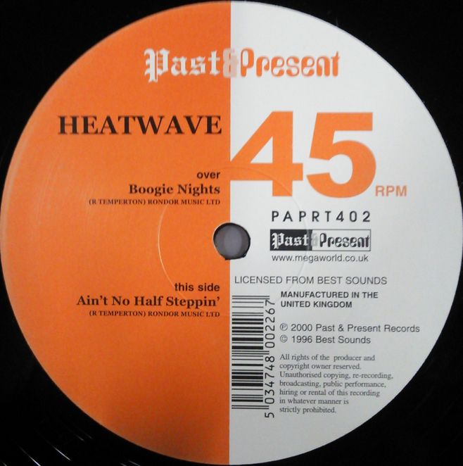 画像1: Heatwave ‎/ Boogie Nights / Ain't No Half Steppin' B4212 未