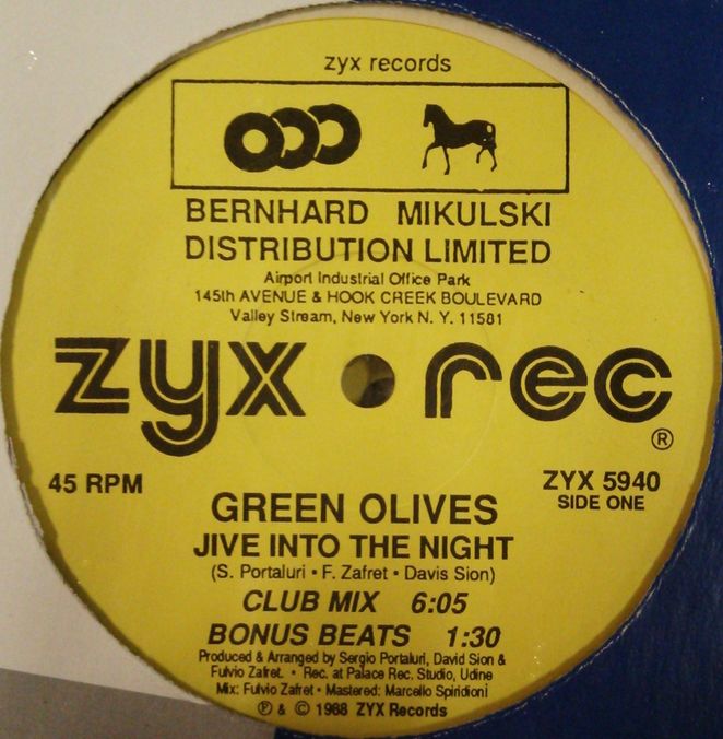 画像1: $ GREEN OLIVES / JIVE INTO THE NIGHT (ZYX 5940) 穴 YYY79-1487-13-13 後程済