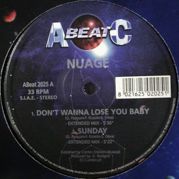 画像1: $ Nuage / Sunday * Don't Wanna Lose You Baby  (ABeat 2025) EEE40+5F VIP 後程済