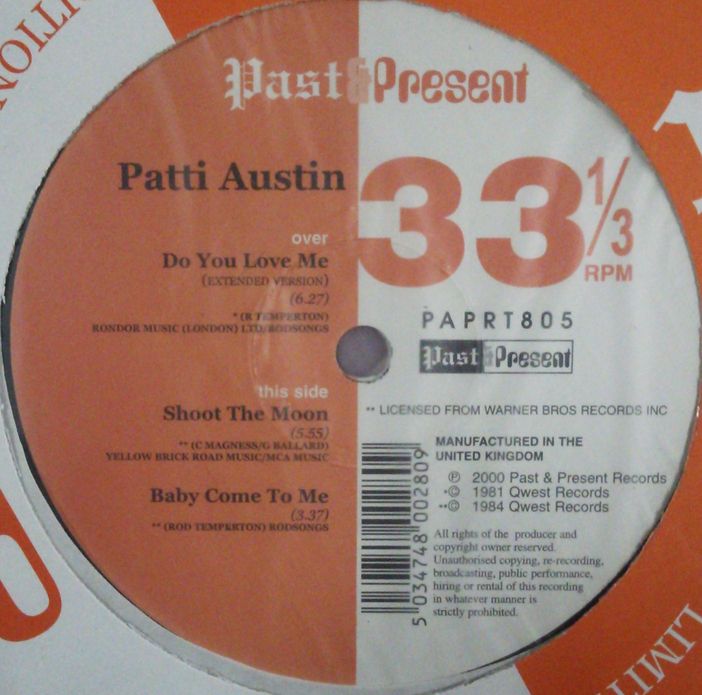 画像1: Patti Austin / Do You Love Me / Shoot The Moon / Baby Come To Me (PAPRT805) Y1-B4394