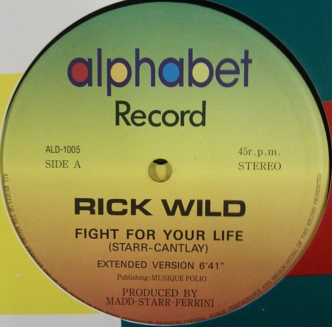 画像1: Rick Wild / Fight For Your Life (ALD-1005) 穴