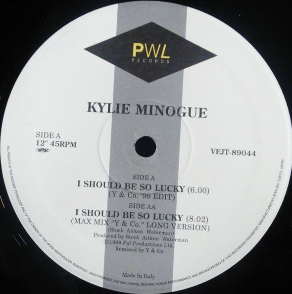 Kylie Minogue / I Should Be So Lucky (VEJT-89044) Y & Co. '99 Edit