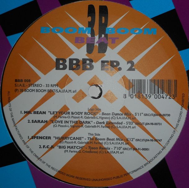 画像1: $ BB EP. 2  (BBB 008) F.C.F. / Big Match (Tyson Remix) Y20+