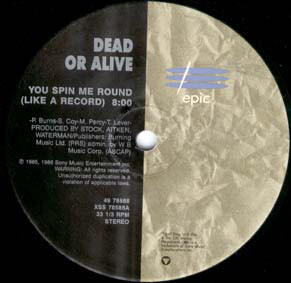画像1: $ Dead Or Alive / You Spin Me Round (Like A Record) / Brand New Lover (49 78588) YYY263-3017-10-30+ 後程済